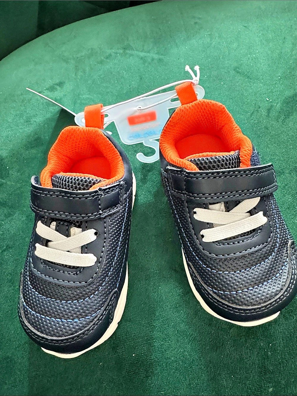 Carter's Kids Sneakers Size 3 NWT Blue & Orange